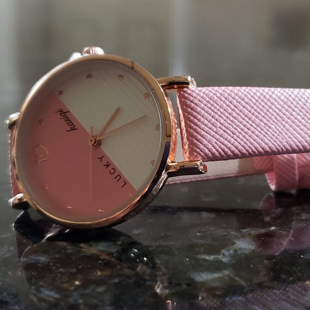 Pink wrist watch women's watch - Picture 5 of 7